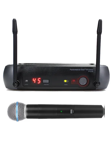 Imagen 2 del producto Profesional PGX4 PGX PGX24 BETA58 BETA58A BETA 58A 1 canal UHF sistema con micrófono inalámbrico para DJ etapa actuar karaoke