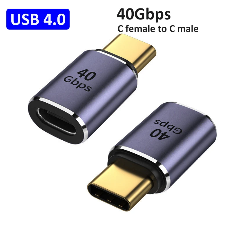 Multiple USB C F Adapter L Shape Angle Elbow Adapter USB C Female Type C Male 40Gbps Speed Data Adapter Converter Thunderbolt