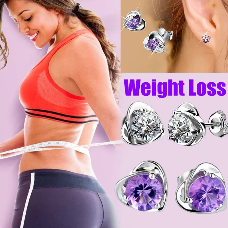 Fashion Therapy Weight Loss Earrings Energy Slimming Stud Earrings for Women Arthritis Pain Relieving Fat Burning Slimming