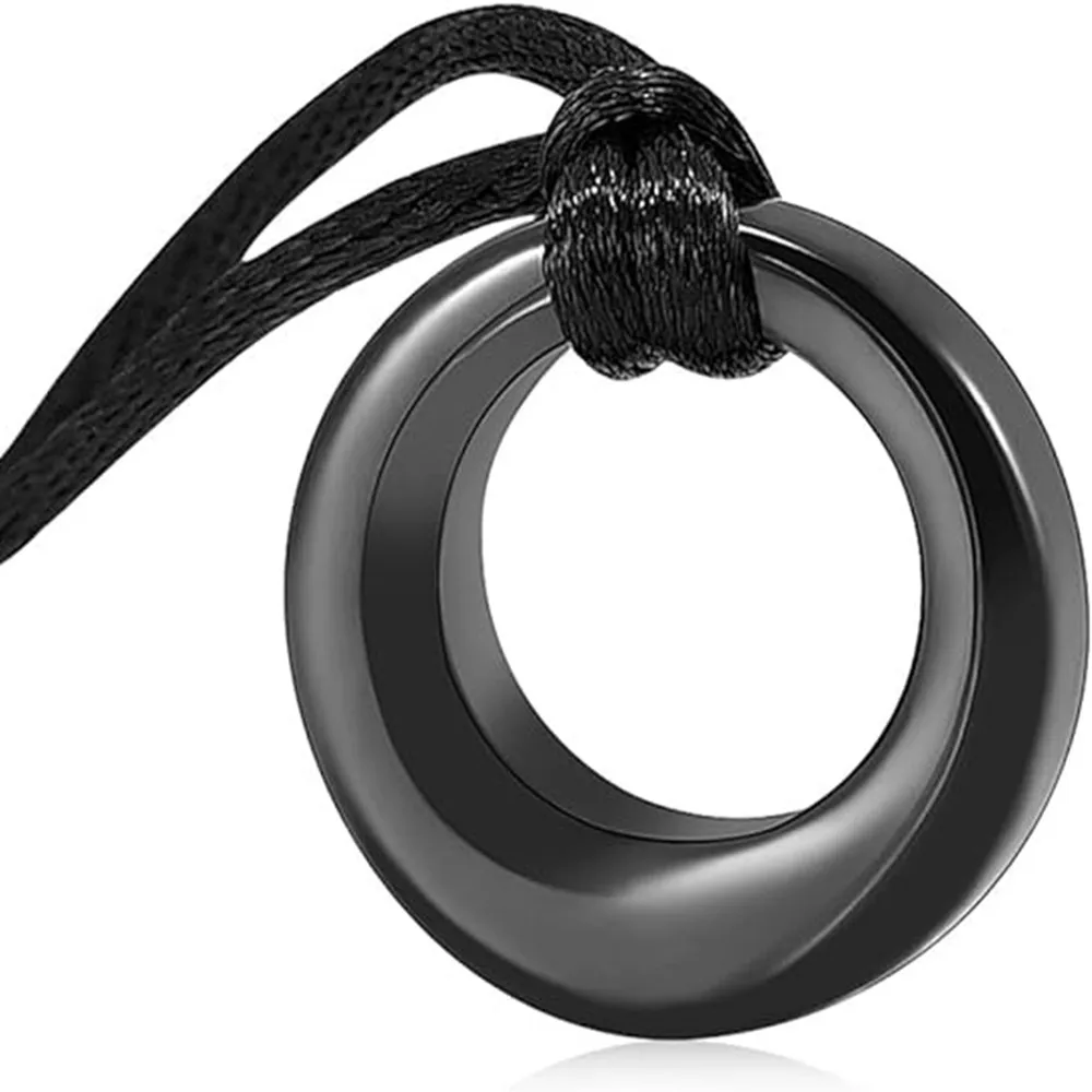Urnen-Halskette für Asche für Damen und Herren, Kreis des Lebens, Ewigkeit, Gedenk-Anhänger, Ascheschmuck – Detail 2
