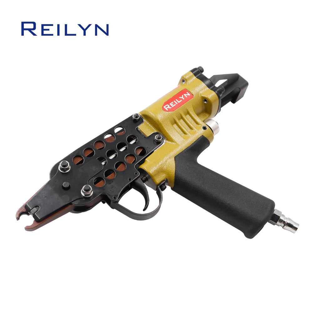 Reilyn C-Type Machine Coil Nailer SC7E  Pneumatic C Ring Air Stapler Nailer for Wood Working Furniture Roof Sheathing Tools