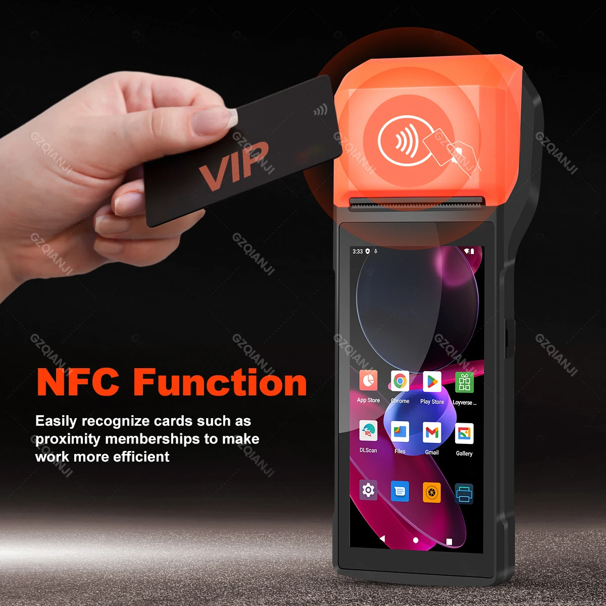 4G Android 11 Pos Terminal Printer Wireless Handheld PDA Printers 1D Scanner Reader NFC built-in 58mm Receipt impressora termica
