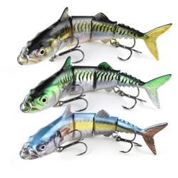 6 Inch 4 Sections Sinking Lures Multi Joint ABS Hard Artificial Bait Tuna Swimbait Lure for Saltwater Fishing