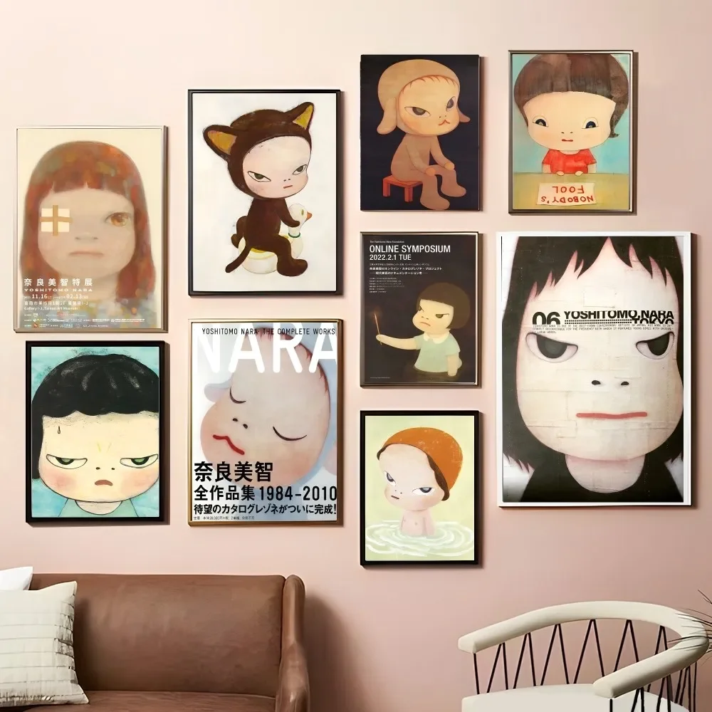 Yoshitomo Nara Dream Doll Vintage Posters Sticky Whitepaper Prints Posters Artwork Posters Wall Stickers