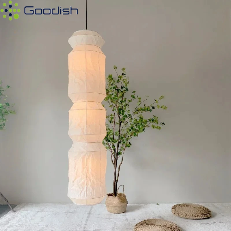 

Японские подвесные светильники ваби-саби, подвесные светильники из рисовой бумаги для спальни, гостиной, столовой, ресторана, зала, украшения дома, люстра