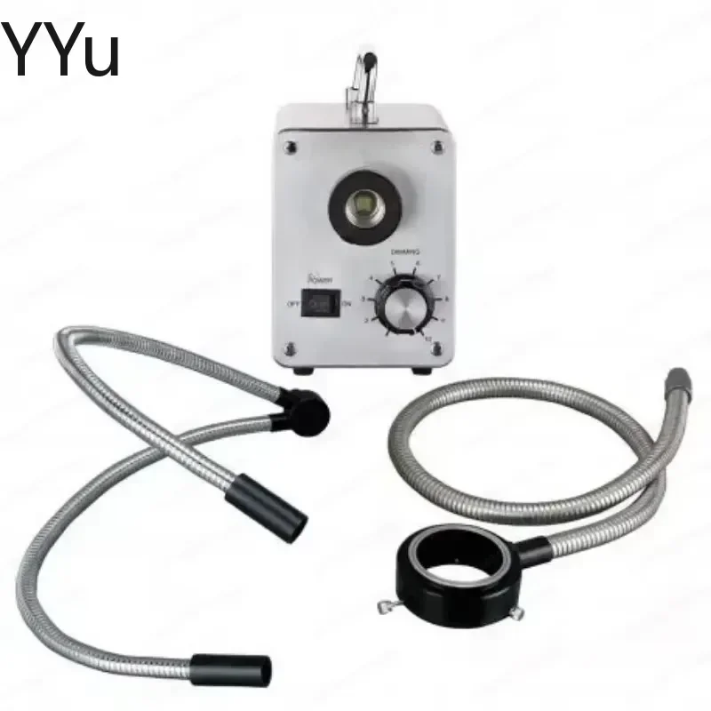 custom for 50W LED Fiber Optic Microscope Illuminator Lamp Cold Light Source Stereo Microscope Lighting System Lab Equipment