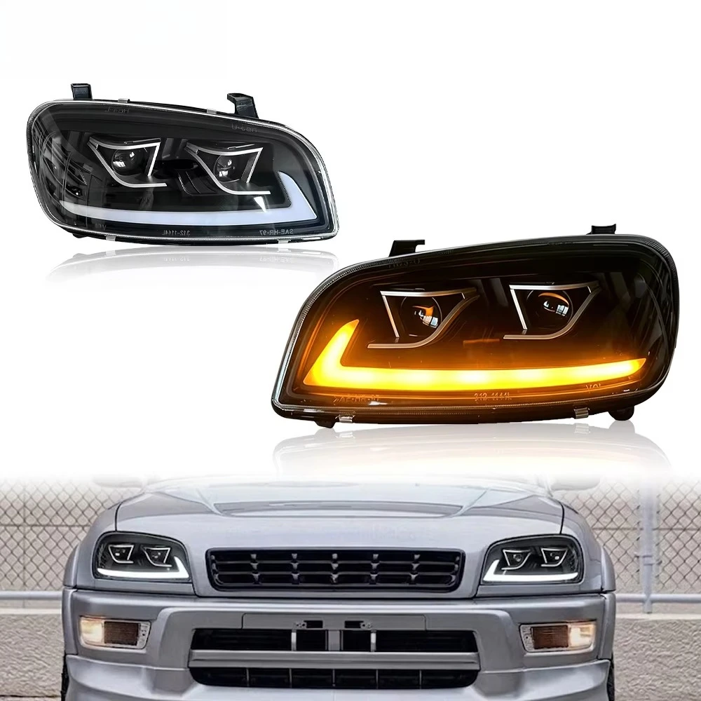Plug and Play LED Headlamp Set for RAV4 1998 Left and Right Pair Head Light Assembly Upgrading