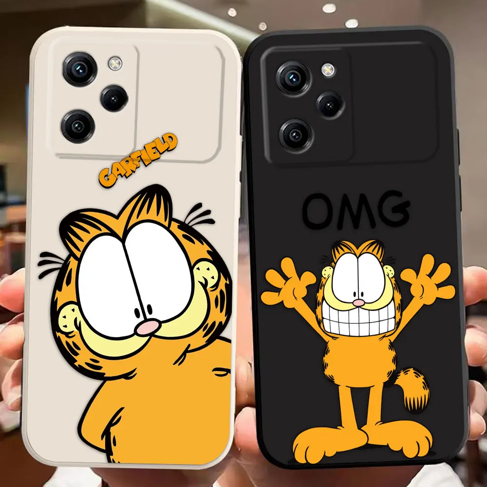 

OMG Cartoon G-Garfield Cat Custom Phone Case For Xiaomi 10T 11 11T 12 12T 13 14T 15 POCO F5 F6 F7 M3 M4 M5 M7 X3 X4 GT X5 Case