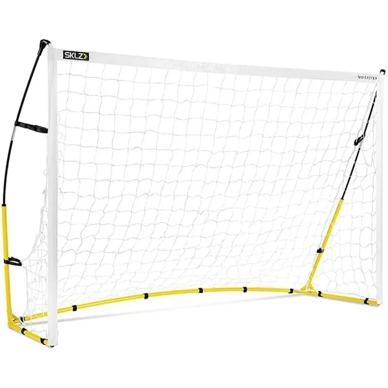 

SKLZ Quickster Soccer Goal Portable Goal for Backyard & Field Durable Tension-Tite Frame & Heavy Gauge 2-Ply Net