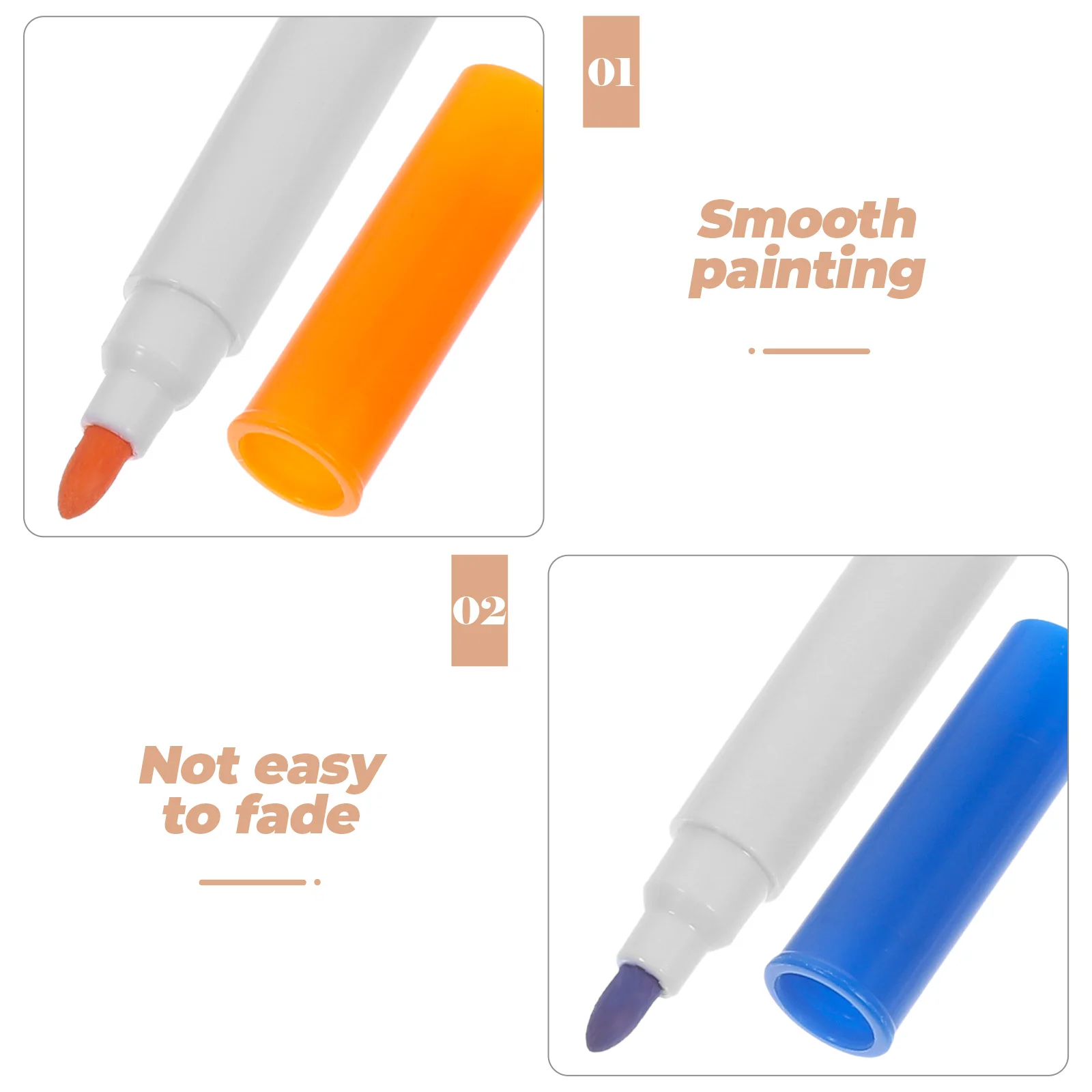 

7pcs Whiteboard Markers Erasable Reusable Dry Fine Tip Smooth Long-Lasting Classroom School Office Use Liquid Chalk