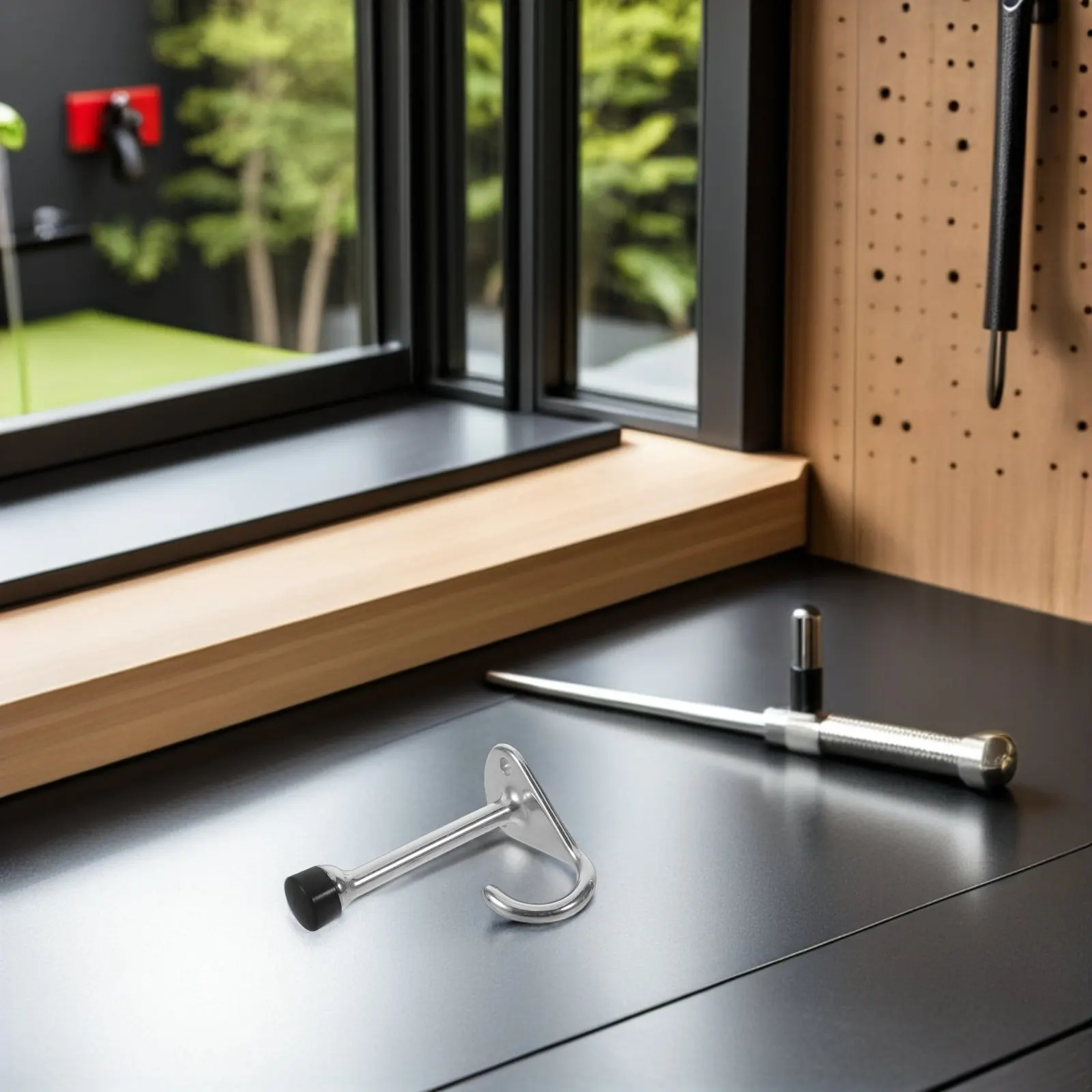 

2Pcs Marine Stainless Steel Door Stop Heavy Duty Wall Mount Hook Door Holder for Boat Rv Deck Corrosion Resistant Exterior