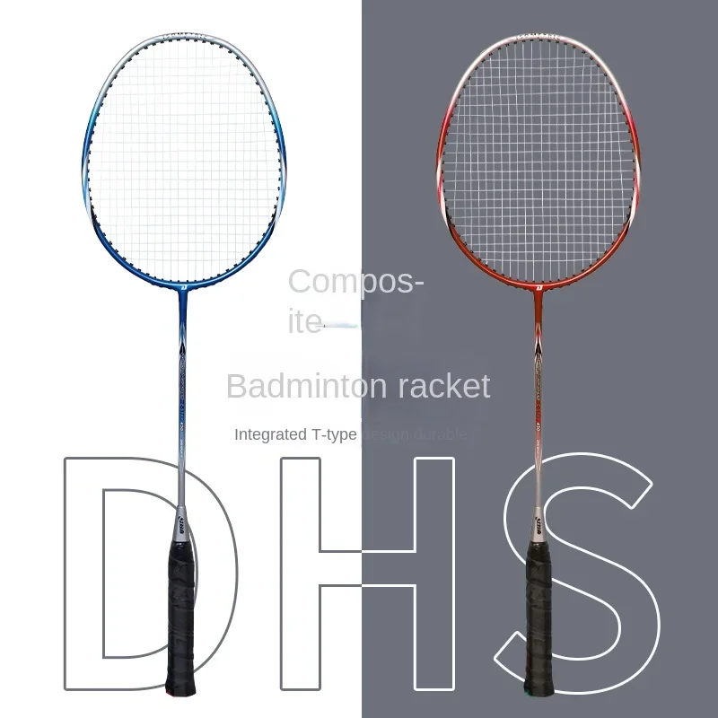 Raquette de badminton ultra légère en carbone pour hommes et femmes, durable, double raquette pour adultes, entraînement professionnel, sports