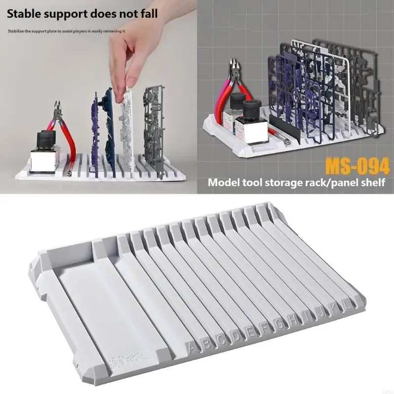 MS094 Model Parts Storage Rack Assembly Model Tool Panel Shelving for Modeling Hobby Building Tool A2BB