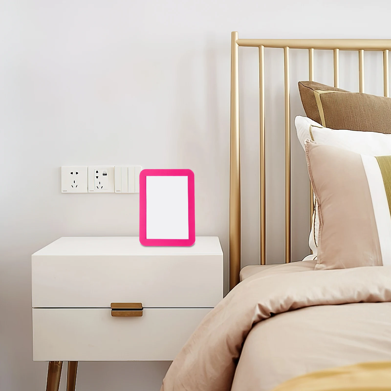 

Magnetic Mirror Locker Makeup Lightweight Durable Compact Glass Plastic for Bedroom Vanity Dressing Table Mirror