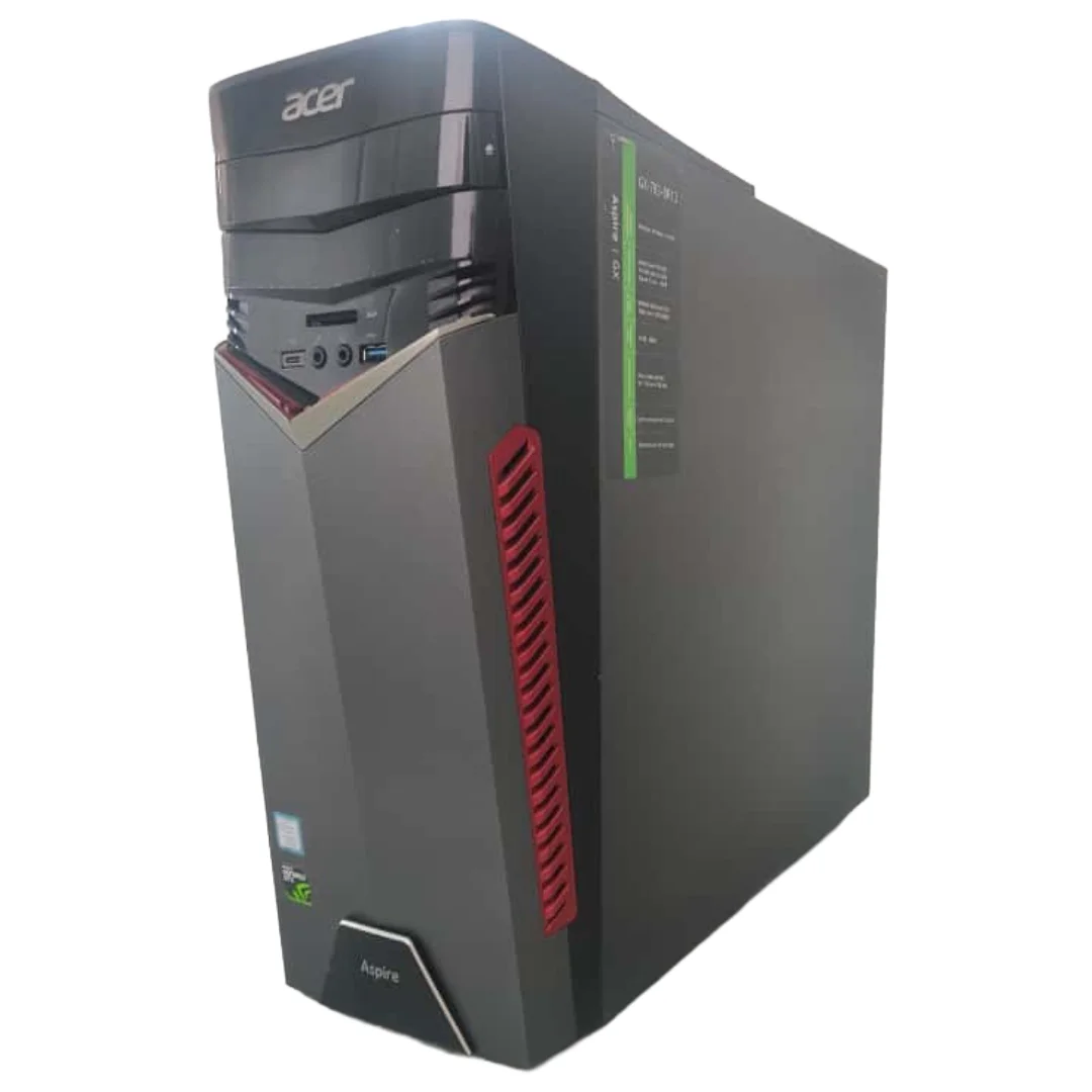 سطح المكتب ACER GAMER GX-783 CORE I7 7700 SSD 512 جيجابايت 4 جيجابايت رام NVIDIA GEFORCE GTX 1060 6 جيجابايت VRAM - WIN11 PRO - MT #2