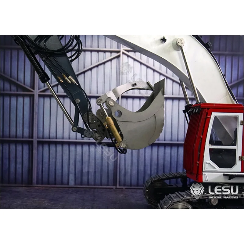 Metall-Greifkorb für 1/14 LESU RC Hydraulikbagger Et30H Aoue Et26 Outdoor-Spielzeug TH19605 LKW DIY Zubehör Spielzeug – Detail 2