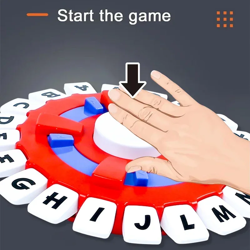 NEUES Alphabet-Buchstaben-Spiel, spanische Version, lustiges Fast-Paced-Familientischspiel, Puzzle-Brettspiel für Erwachsene und Kinder, Juegos De Mesa