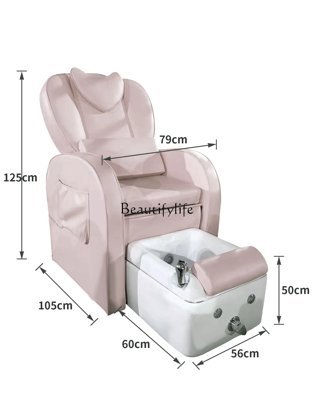 Sillón reclinable multifuncional para baño de pies, sofá eléctrico para manicura y belleza