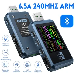 FNIRSI FNB48P USB Tester Voltmeter Ammeter TYPE-C Fast Charge Detection Trigger Battery Capacity Tester with CNC Metal Shell