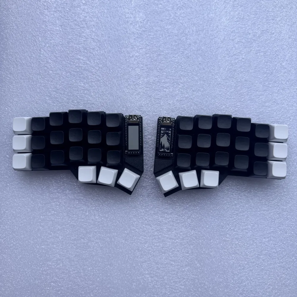 Разделенная клавиатура Corne 3x6 MX Switch, изготовленная на заказ Bluetooth-клавиатура с горячей заменой, комплект клавиатуры ZMK Nice View, экран Remap Teclado, игровой аксессуар