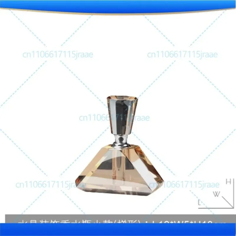 Transparent Amber Crystal Perfume Bottle Aromatherapy Essential Oil Containers Creative Crystal Scent Bottle Liquid Container