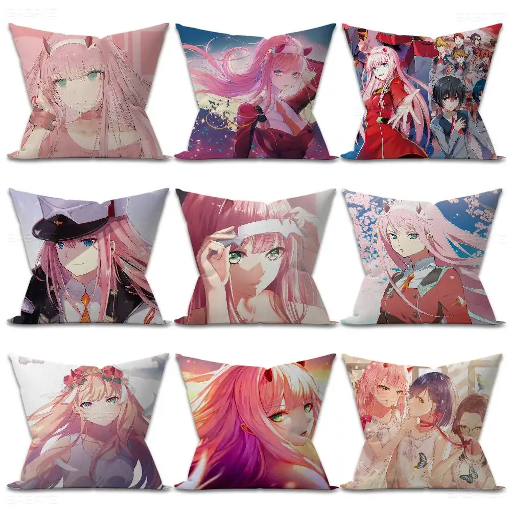 Darling in The FranXX Zero Zero Two Maple Design Cushion Cover Happy Autumn Harvest decor Holiday Decorati Pillow Cover