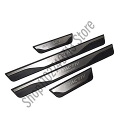 For Mazda Door Sill Protector Accessories 2 3 6 CX30 CX5 Car Threshold Scuff Plate Steel Pedal Trim Sticker Styling 2022 2020