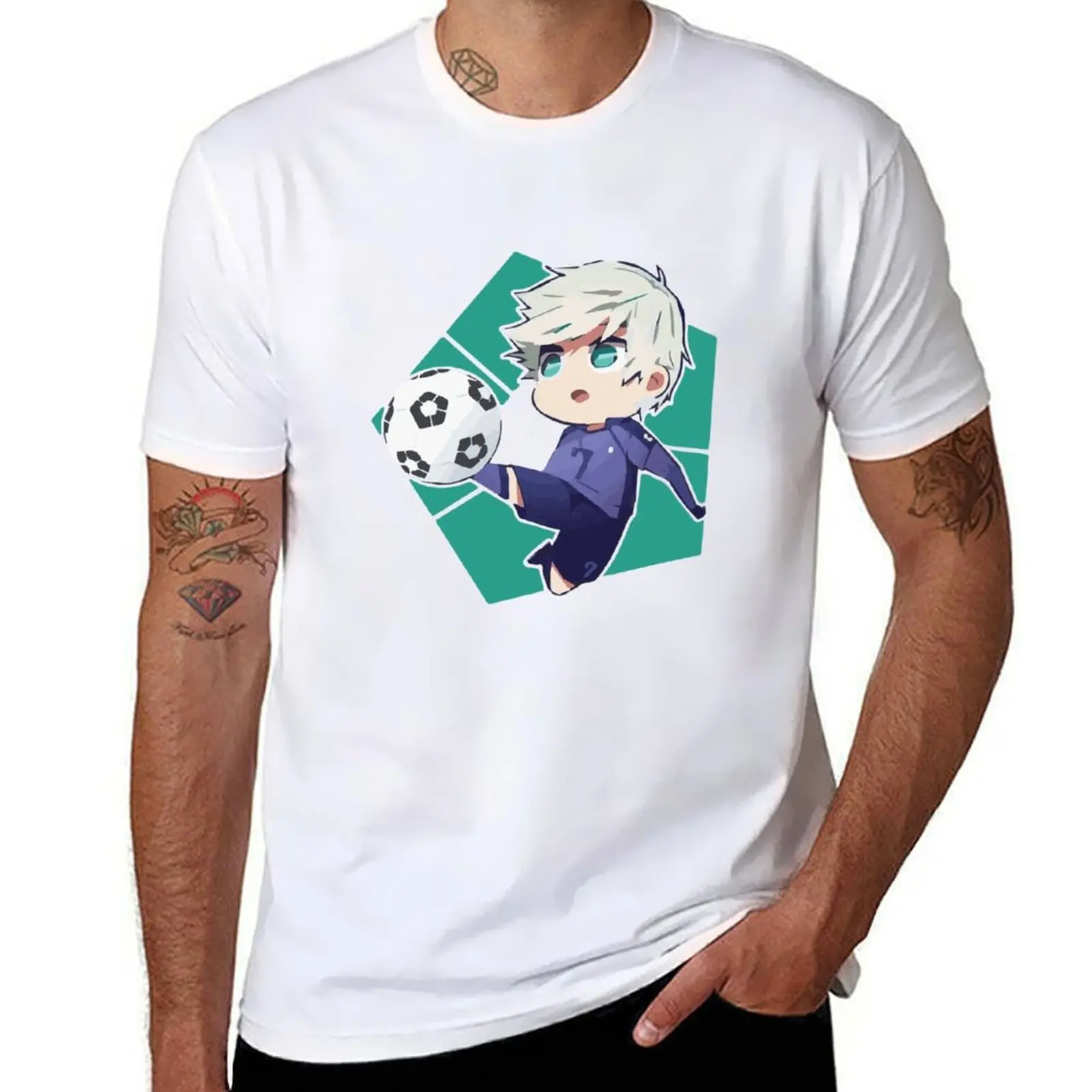 

blue lock - soccer anime chibii T-Shirt g man t shirts for men essential t shirt T-Shirt