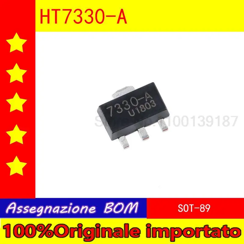 10pcs/lot HT7330 - A SOT - 89 output 3 v / 250 ma low dropout linear regulators 