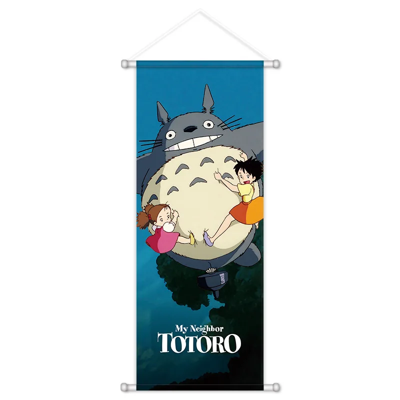 My Neighbor Totoro Anime Character Fan Merch Scroll Posters HD Printed Wall Art Decorative Hanging Paintings Decoration Gift