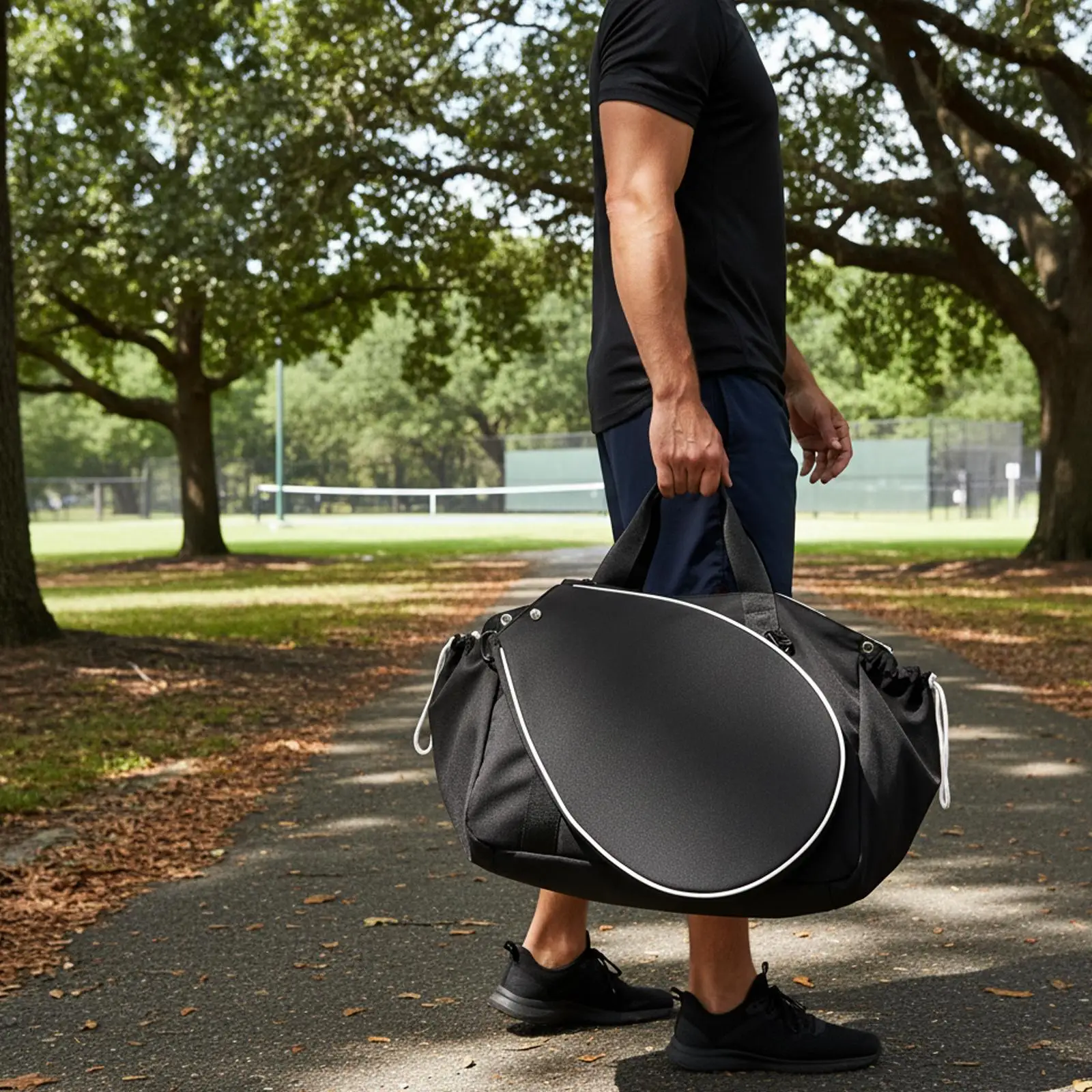 

Large Capacity Badminton Handbag Pickleball Bag Shoulder Carry Tote Ball Accessories Sports Bag for Training and Competition