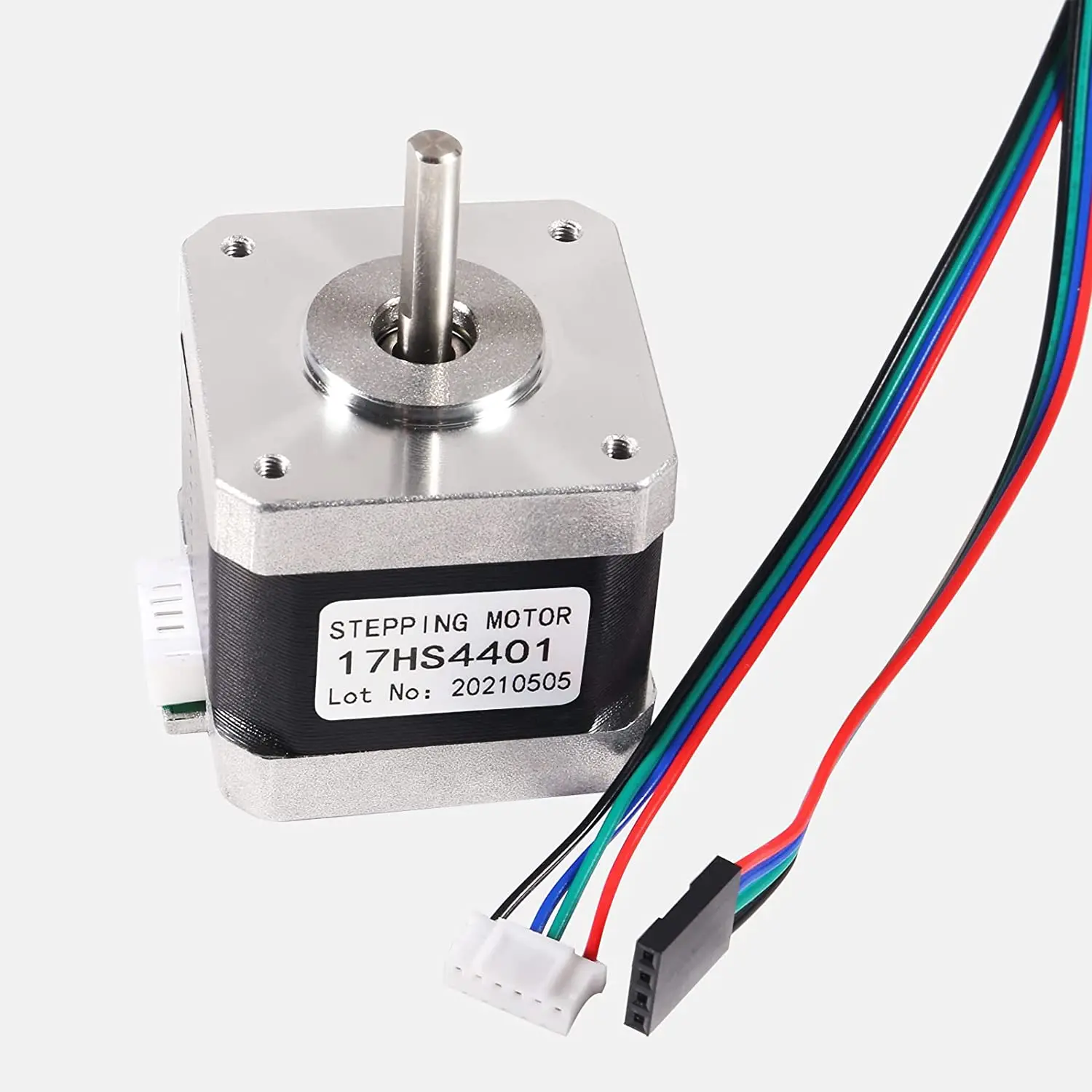 Nema 17 Stepper Motor 17HS4401 2 Phase Step Motor 1.5A 59.5oz.in(42Ncm) 42BYGH 1.8 Degree 4-Wire 1M Dupont Long Cable