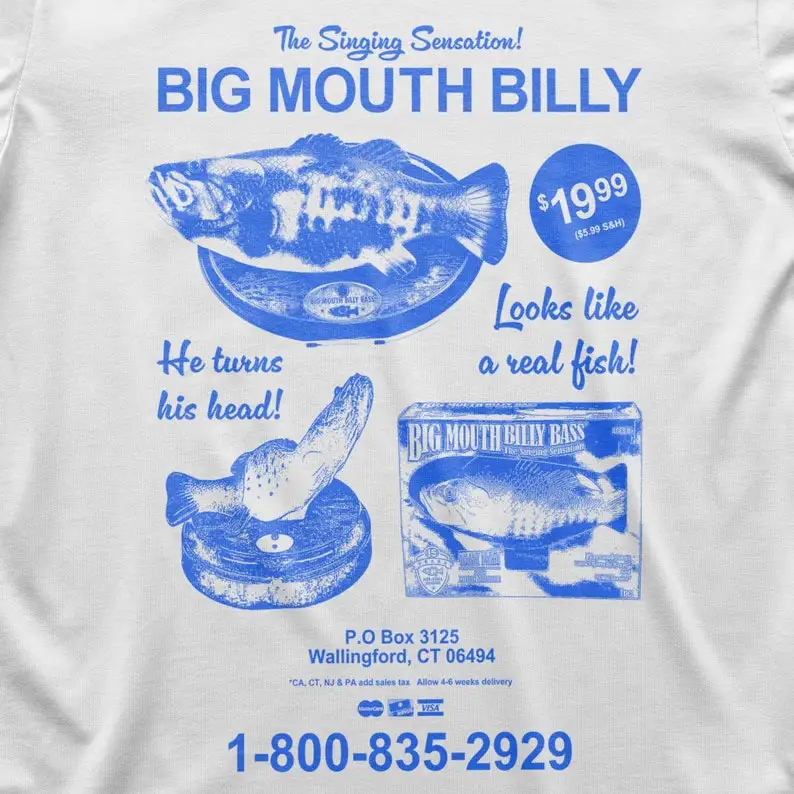 Big Mouth Billy Bass The Singing Fish T-Shirt