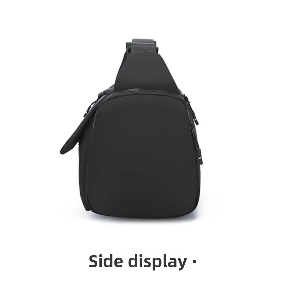 

Waterproof Men Crossbody Bag Phone Pouch Large Capacity Student Shoulder Bag Oxford Cloth Black Grey Messenger Bag