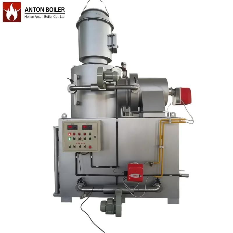 J ANTON BOILER Industrial 3-Chamber Gasification Incinerator Negative Pressure Fully Sealed /Oil Fired Steam Output High