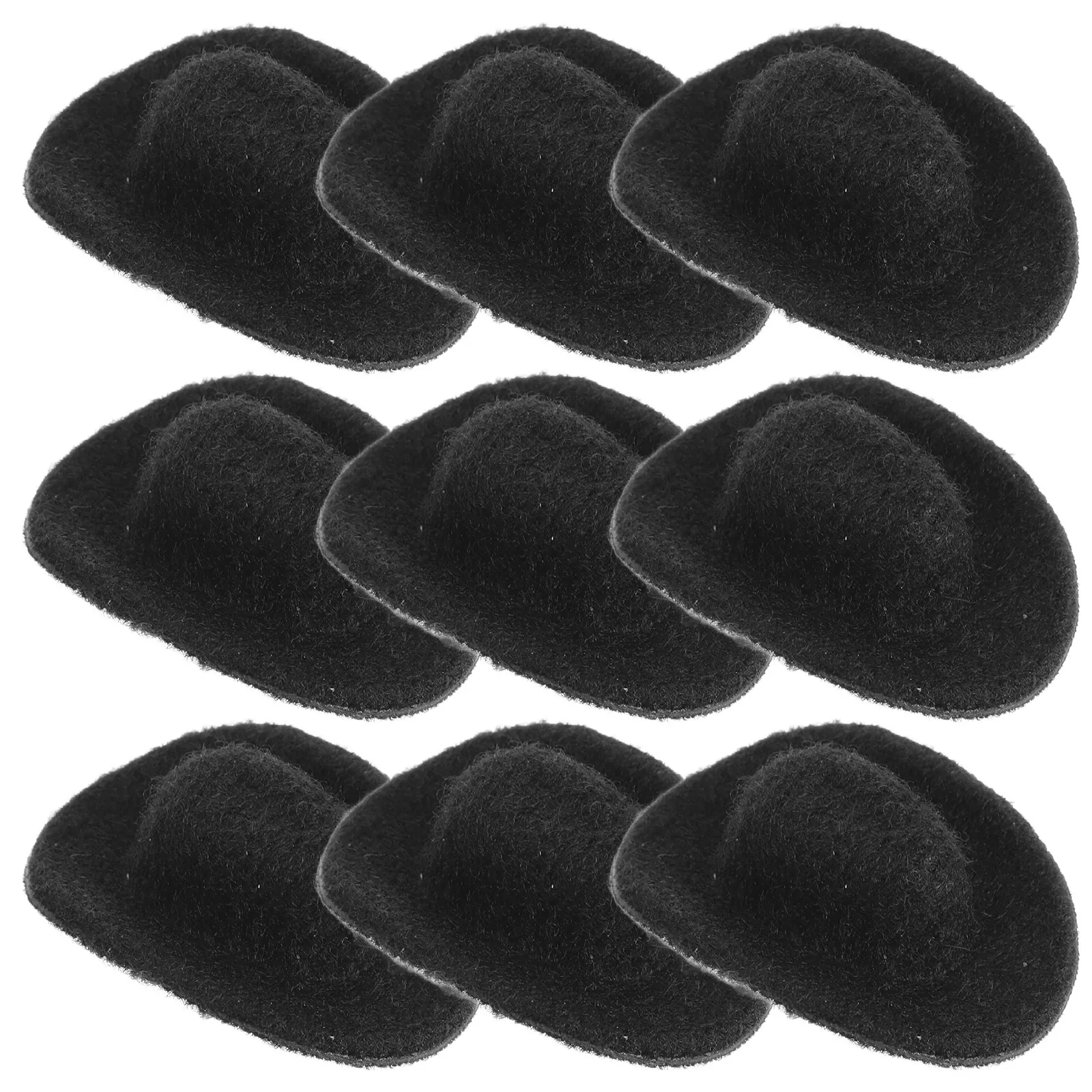 10 Piezas de Mini Sombreros Vaqueros de EVA, Mini Gorras Vaqueras para Decoración de Fiestas, Manualidades, Decoración de Casas de Muñecas, Sombreros Pequeños para Botellas de Vino y Paredes