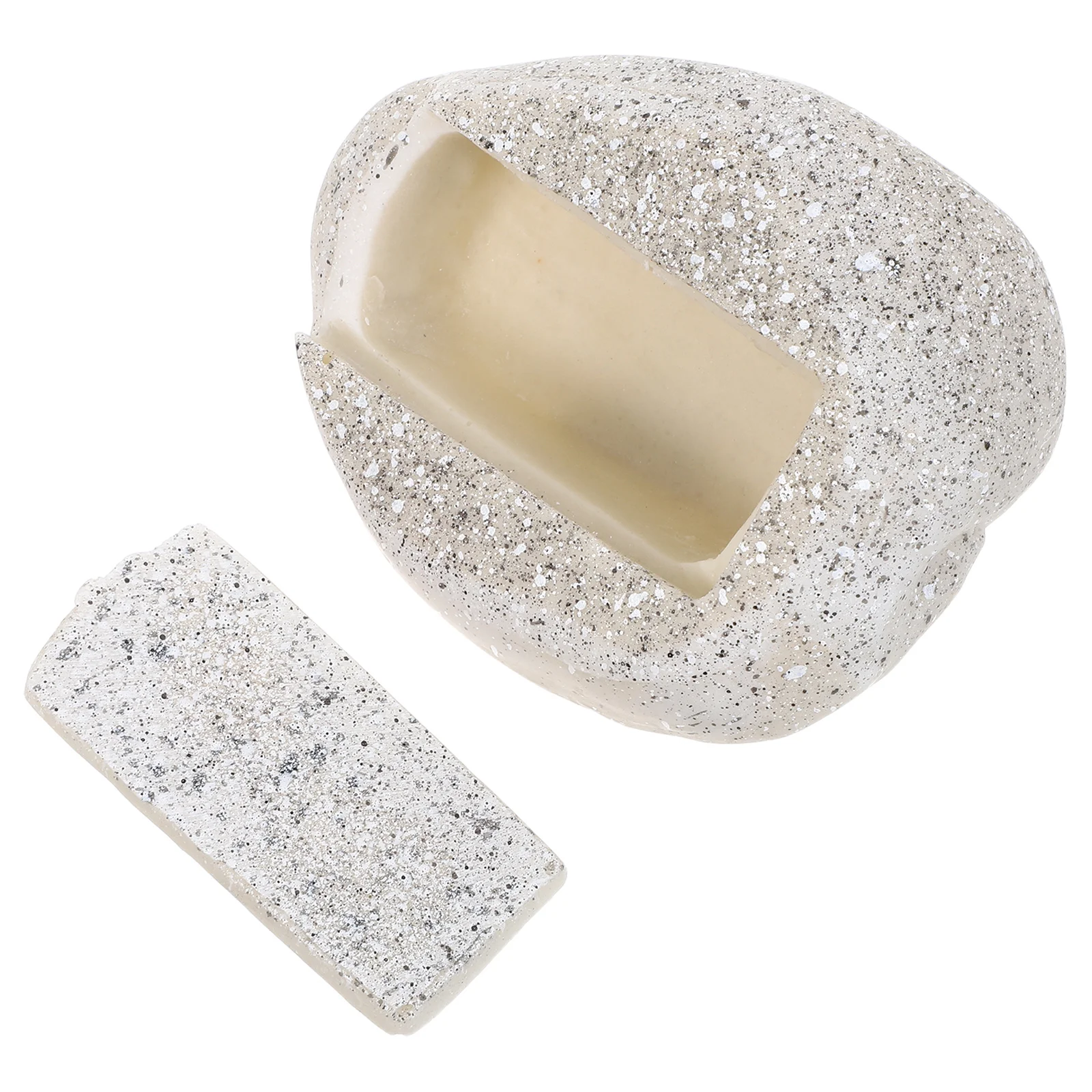 Fake Rock Key Hider Outdoor Realistic Stone Resin Weather-Resistant Key Box Secure Hidden Storage Garden Yard Fake Stone