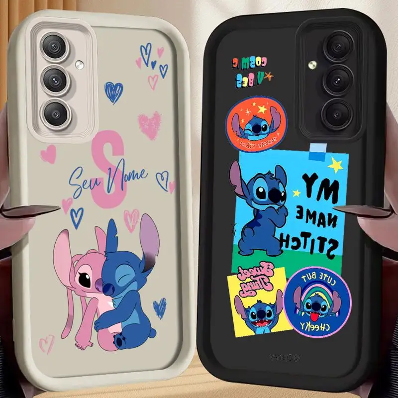 Disney Stitch Angie Cool Art phone case for Samsung Galaxy s23 s24 ultra fe S20 s21 A13 5g S22plus x3 tpu funda waterproof casos