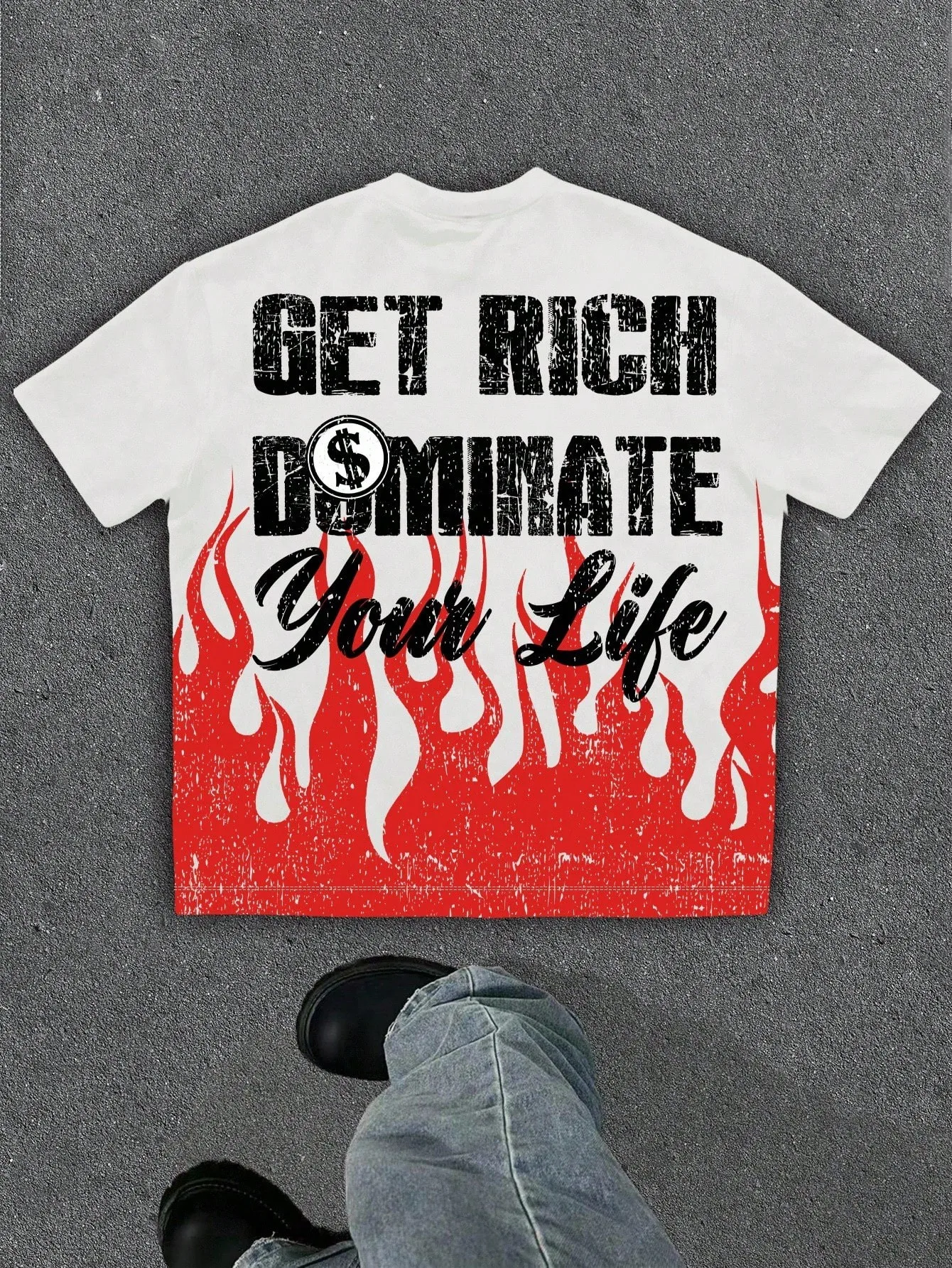 يتميز القميص الرجالي الجديد لصيف 2025 بطباعة نمط الملاك ثلاثي الأبعاد ناعمة وجيدة التهوية #2