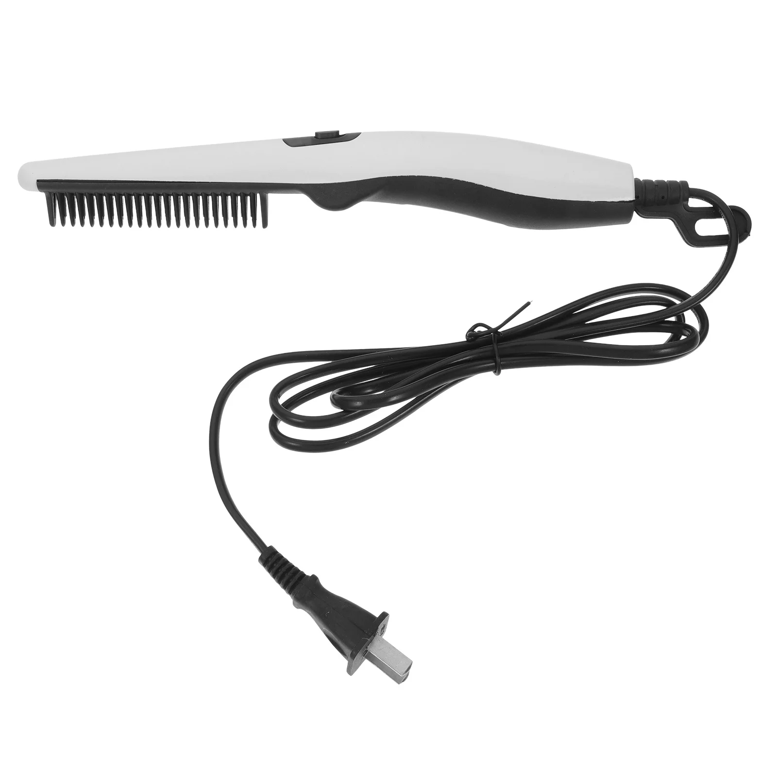 

1 шт., расческа для выпрямления волос бороды, портативная щетка для выпрямления волос, 20S, быстрая нагревательная укладка для мужчин и женщин, белый цвет