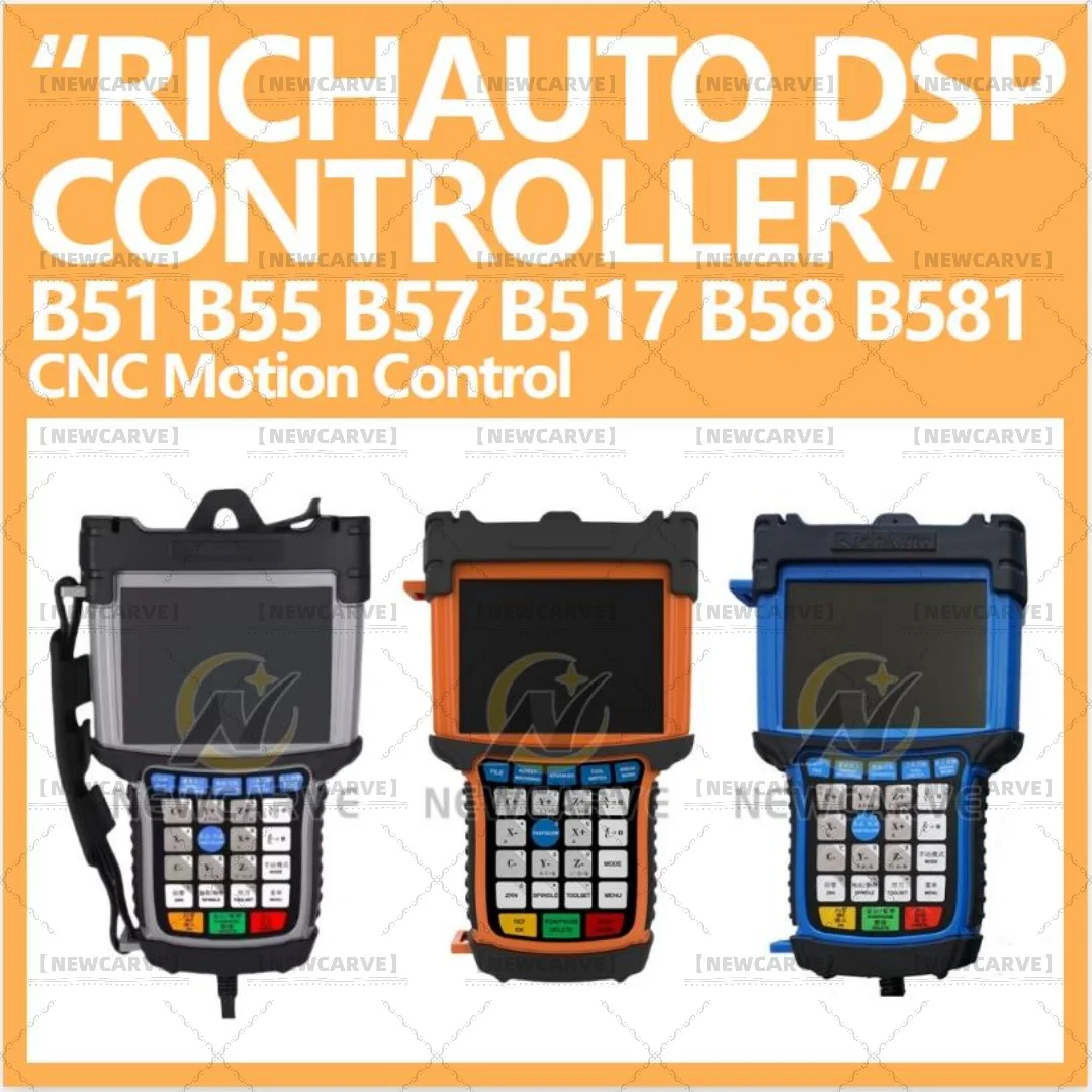 RichAuto DSP B51 B55 B57 B517 B58 B581 Controller B51E B55E B57E B517E B58E B581E 3 4 Axis ATC Control System for CNC Router