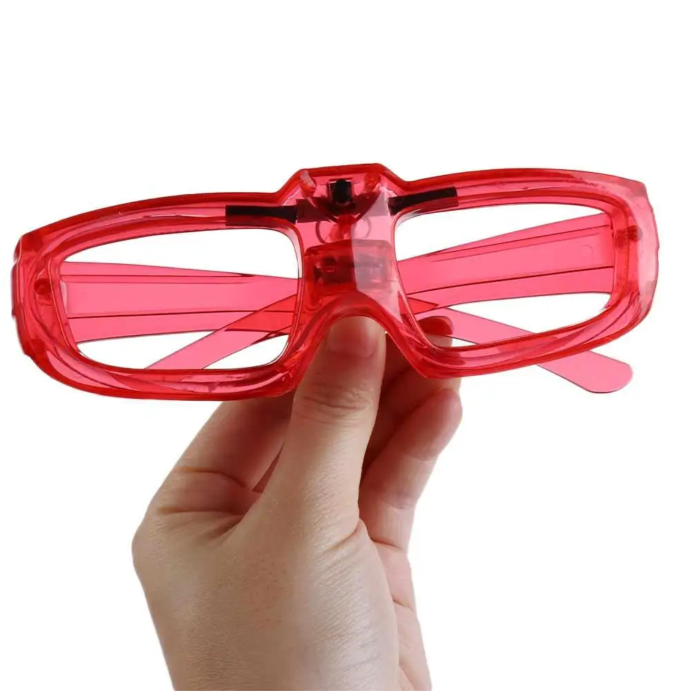 LED Glasses Party Supplies Adult Glow in The Dark Shutter Shades Glasses Flashing Glasses Luminous Glasses Glow Sticks Glasses