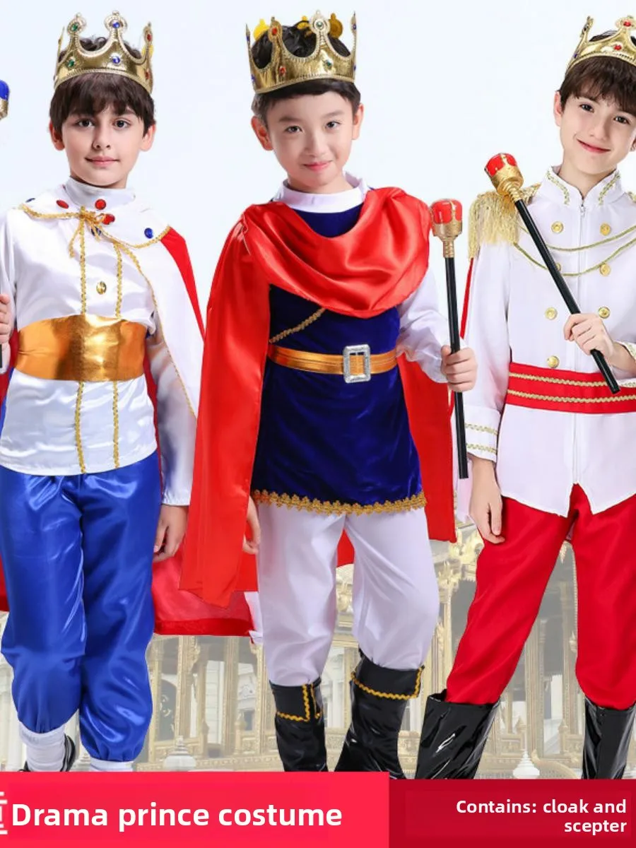 

Детский костюм для выступлений, принц, король, пиратская фея, одежда для ролевых игр, одежда для выступлений на сцене, наряд для мальчика, шелковый материал