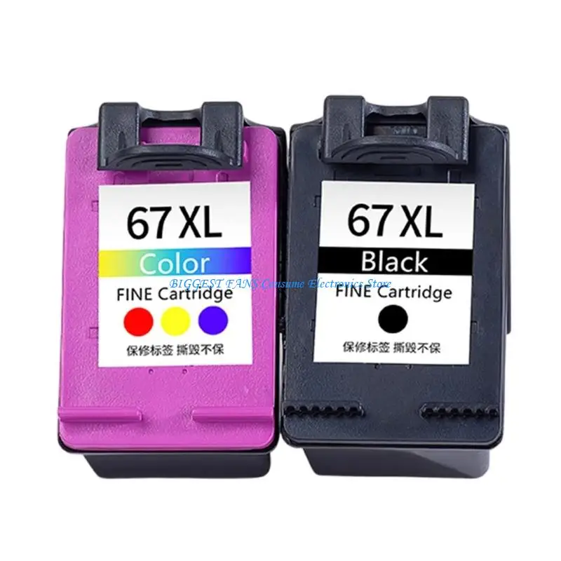 

67XL Cartridge Black/Colored High Capacity Reliable For 2723 2721 2330 4122 2755 6052 6020 2320