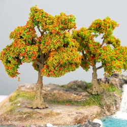 Wire Tree Model Miniature Mountain Sand Table Decoration DIY Model Green Tree Train Railway Railroad Layout Hot-selling Model