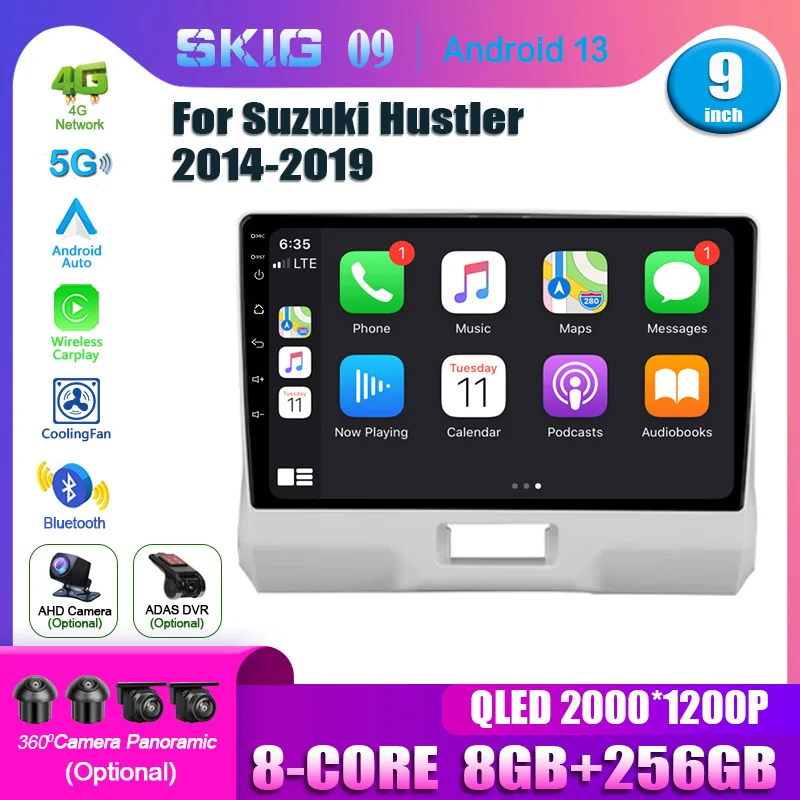 

For Suzuki Hustler 2014-2019 Android 14 Car Radio Multimedia Video Player Navigation Wireless Carplay Stereo Head Unit Screen