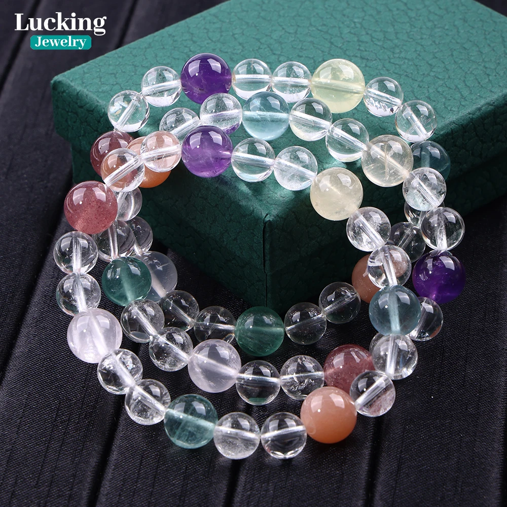 

Natural 7 Chakra Gemstone 10mm Mala Bracelet for Reiki Energy Balancing Beads Yoga Meditation Spiritual Jewelry