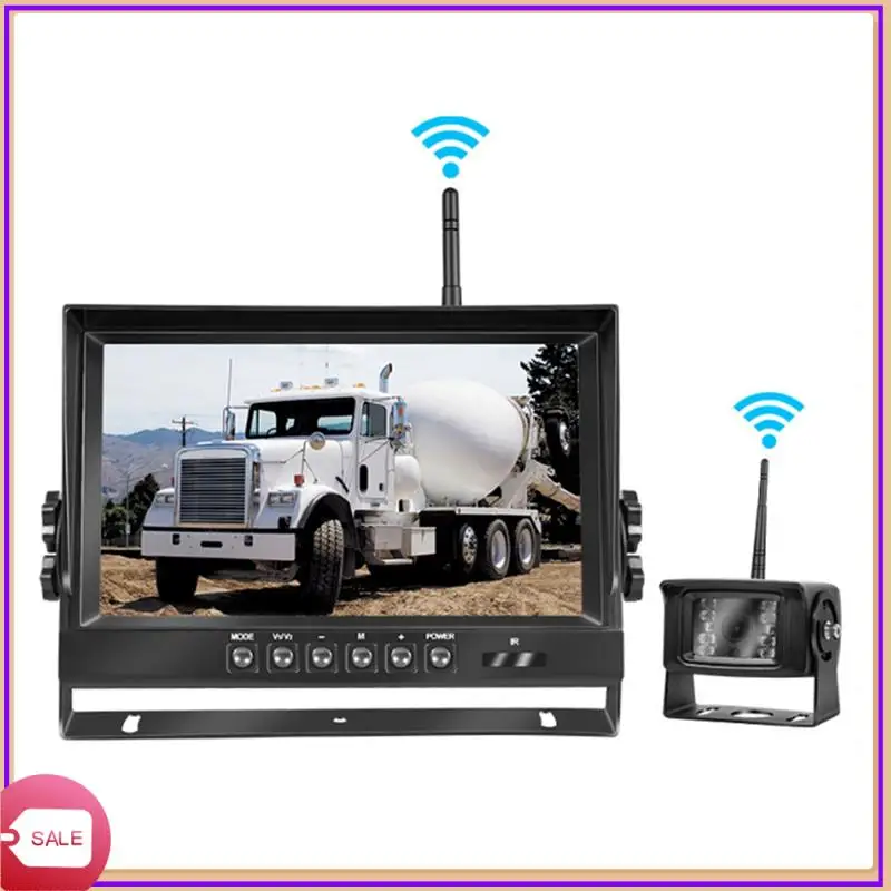 9 Inch AHD Digital Wireless Backup DVR Dash Cam Record Camera AHD Monitor Kit For Truck Trailer Bus Pickups Trailer