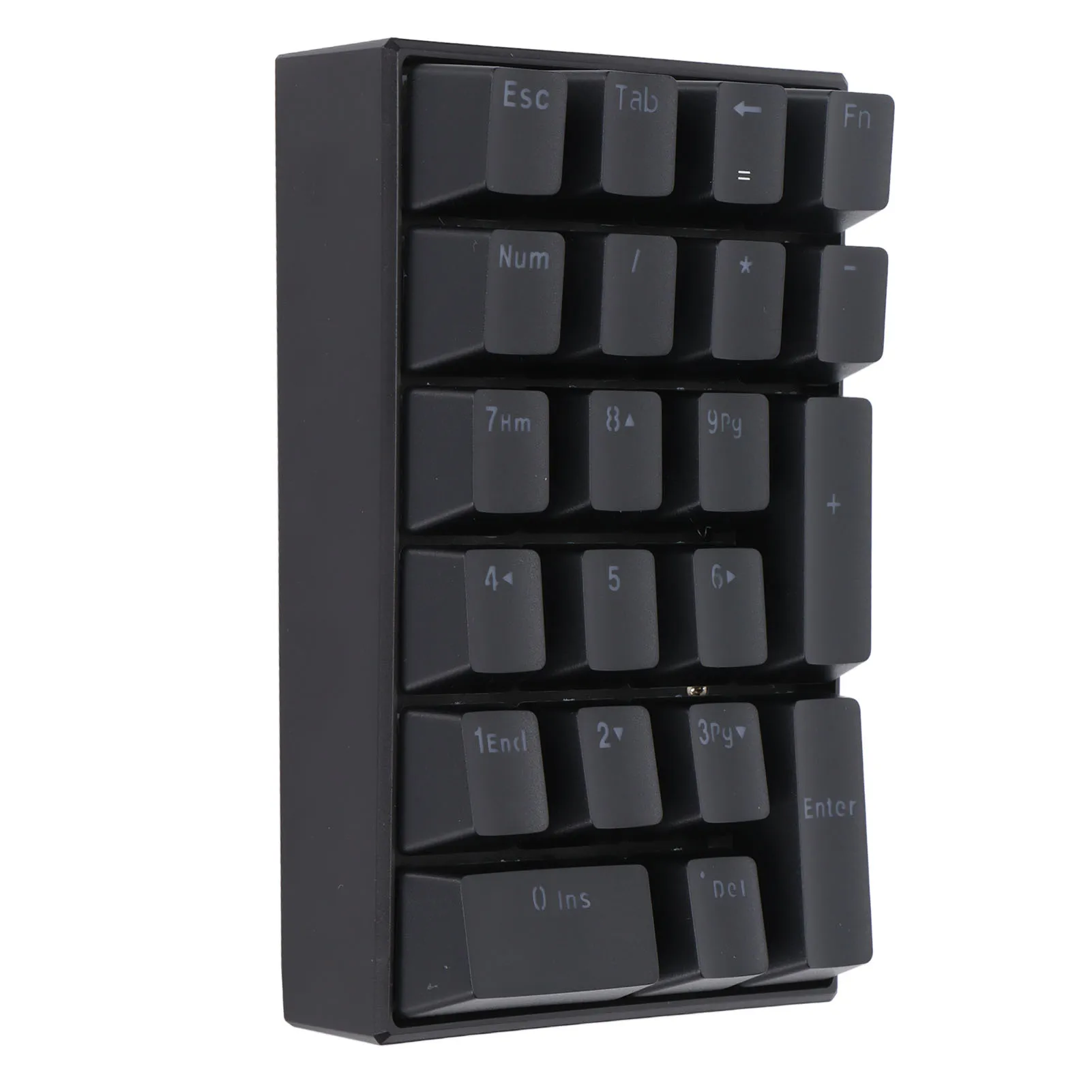 21 Tombol Keyboard Numerik USB Berkabel LED Keyboard Mekanis Keypad Numerik Digital Plug and Play untuk Komputer Laptop