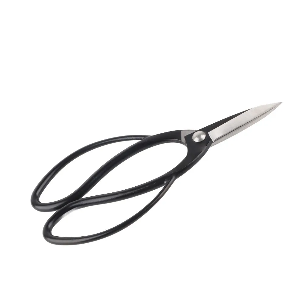 Composite Steel Bonsai Pruning Scissors Black Sharp Blades Garden Root Shears Hand Operated Butterfly Handle Branch Scissors